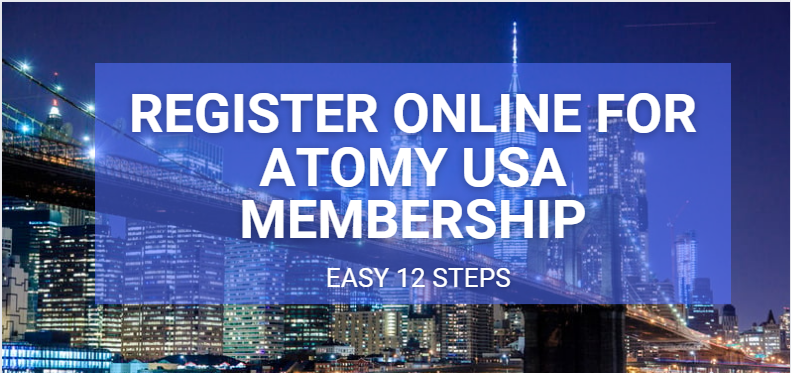 How to Register Online for Atomy USA Membership